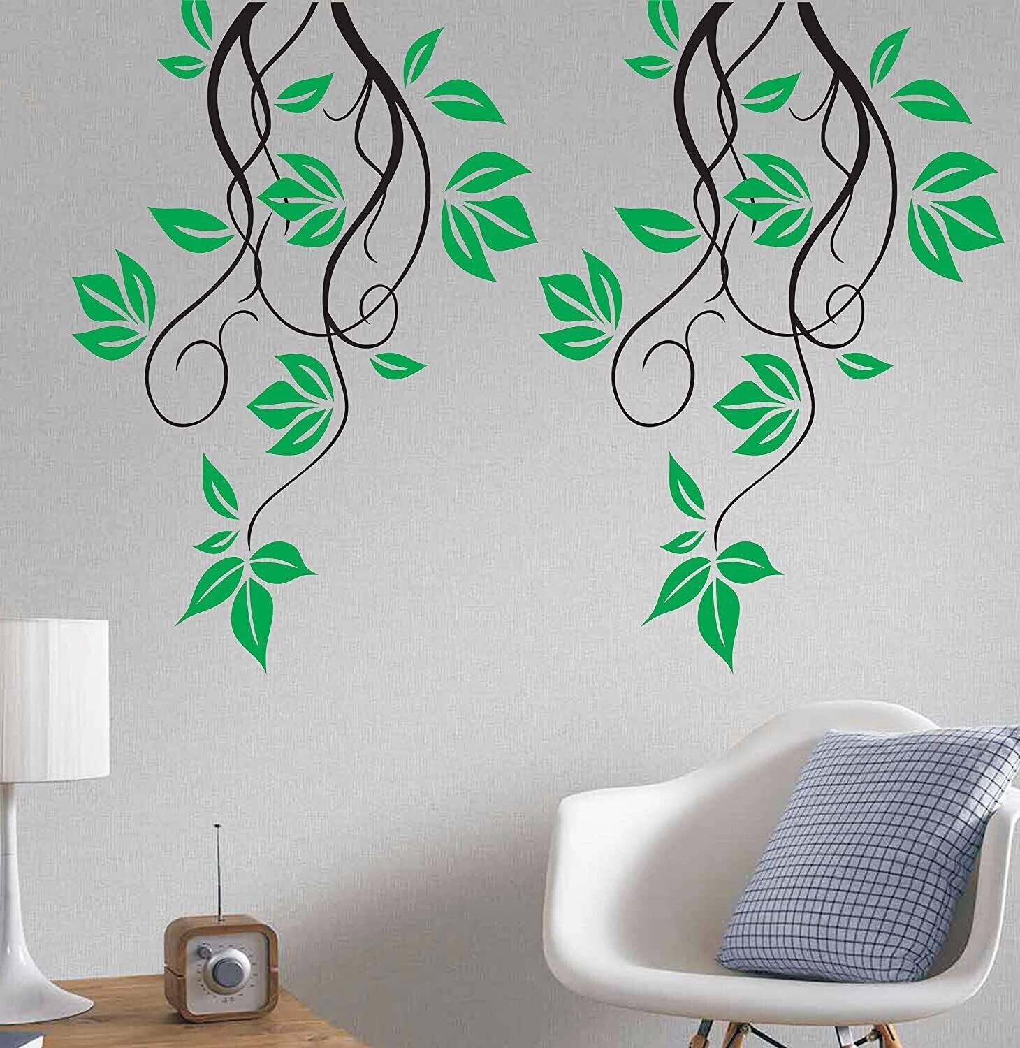 ARandNJ Painting Wall Stencils (Size:- 16X24 Inch) Pinnate Leaf DIY Reusable Design PATTERN STYLE- 40667 Modern Home Wall Arts Stencil