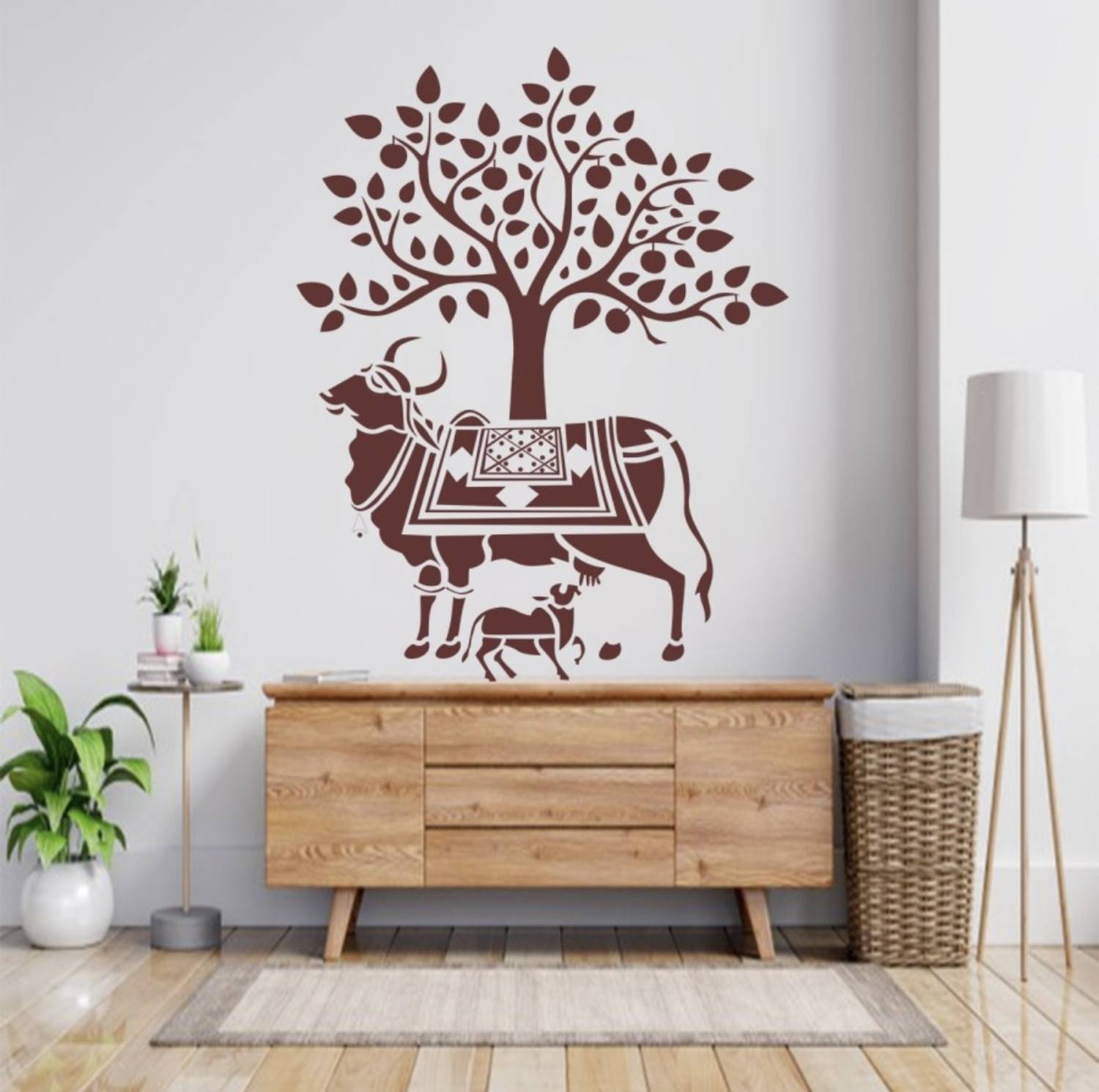 Nnk Decor Size: (24 x 40 Inches) Holy Cow Reusable PVC Wall Stencil for Home Decor B36107_2 Wall Stencil Stencil