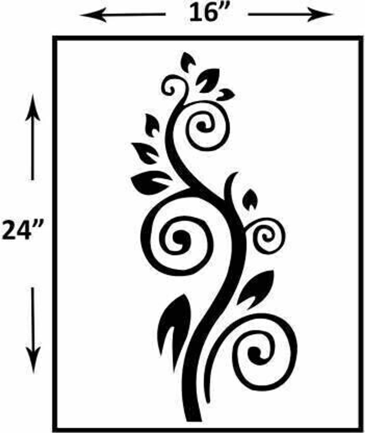 ARandNJ Stencils for wall paintings (Size- 16X24 Inch) DIY Reusable Design PATTERN STYLE- 40031 Wall Arts Stencil