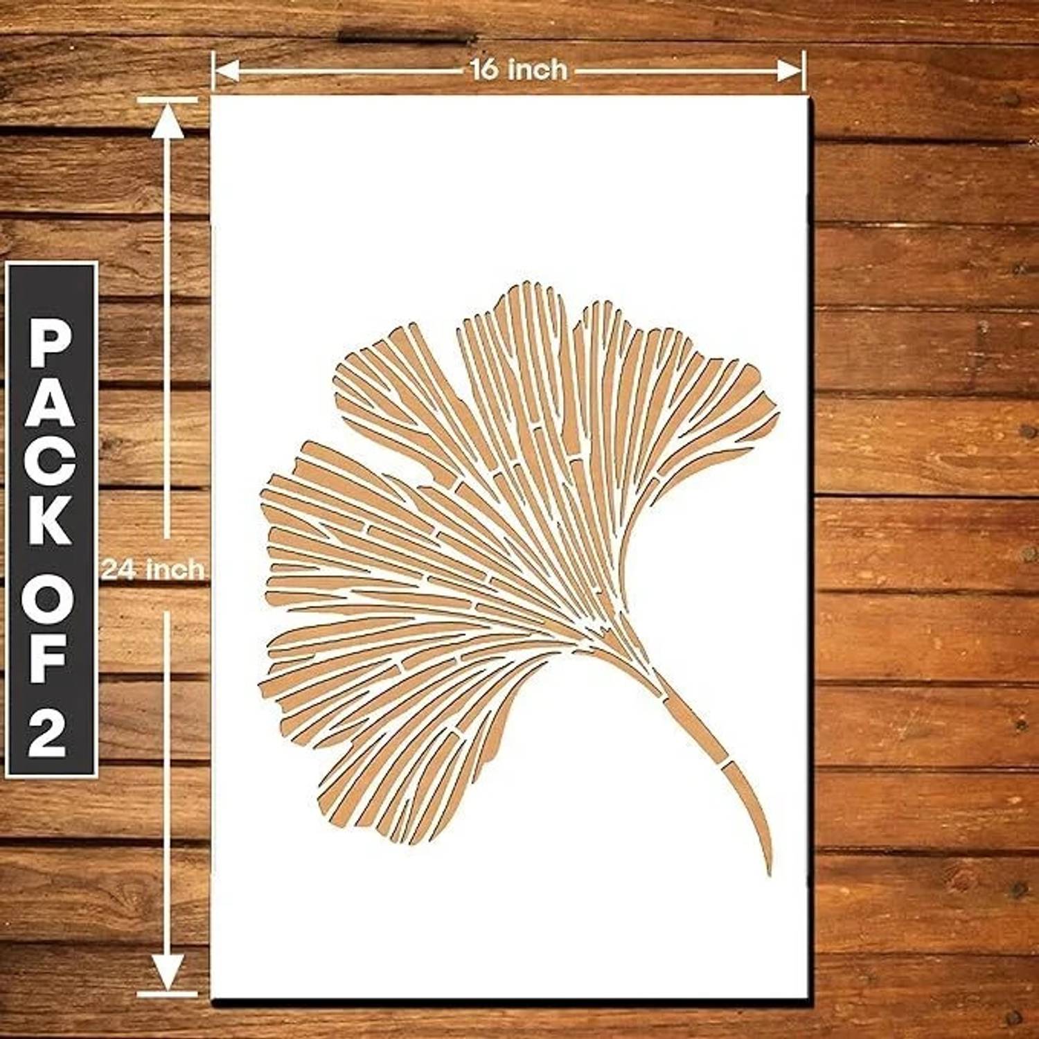 JAZZIKA Wall Stencils (Size :- 16 X 24 Inch) PATTERN- Grasp Design Ideal For Paintings Home Wall Decor Stencil