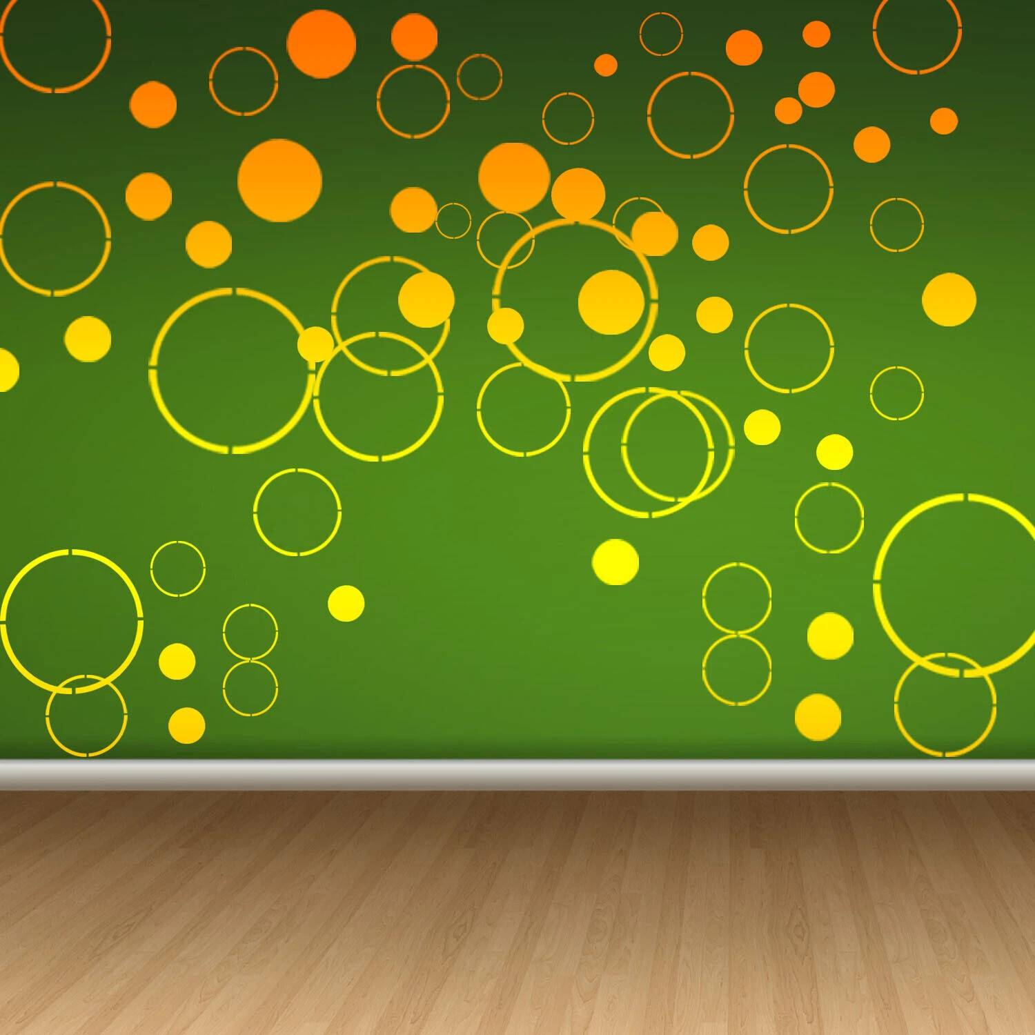 ARandNJ Stencils for wall painting (Size:- 16X24 Inch) "Circle World" DIY Reusable PATTERN STYLE- 40050 Modern Wall Home Arts Stencil