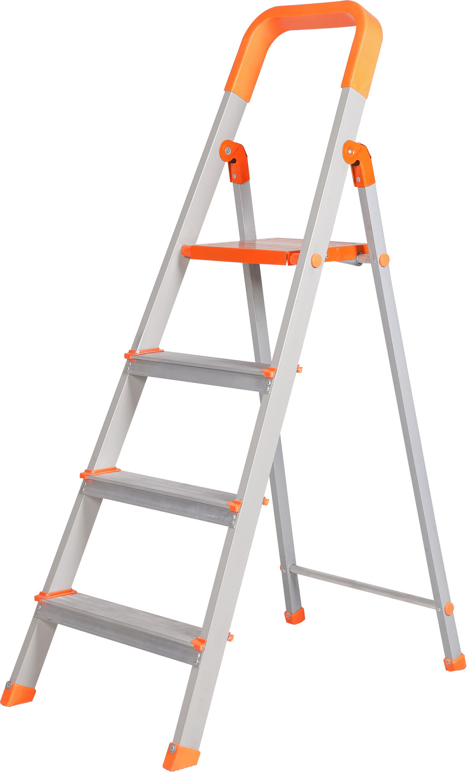 Image of Flipkart SmartBuy Heavy Duty Hybrid Aluminum Step -4 Step Powder Coated Section Ladder for Home Steel Ladder