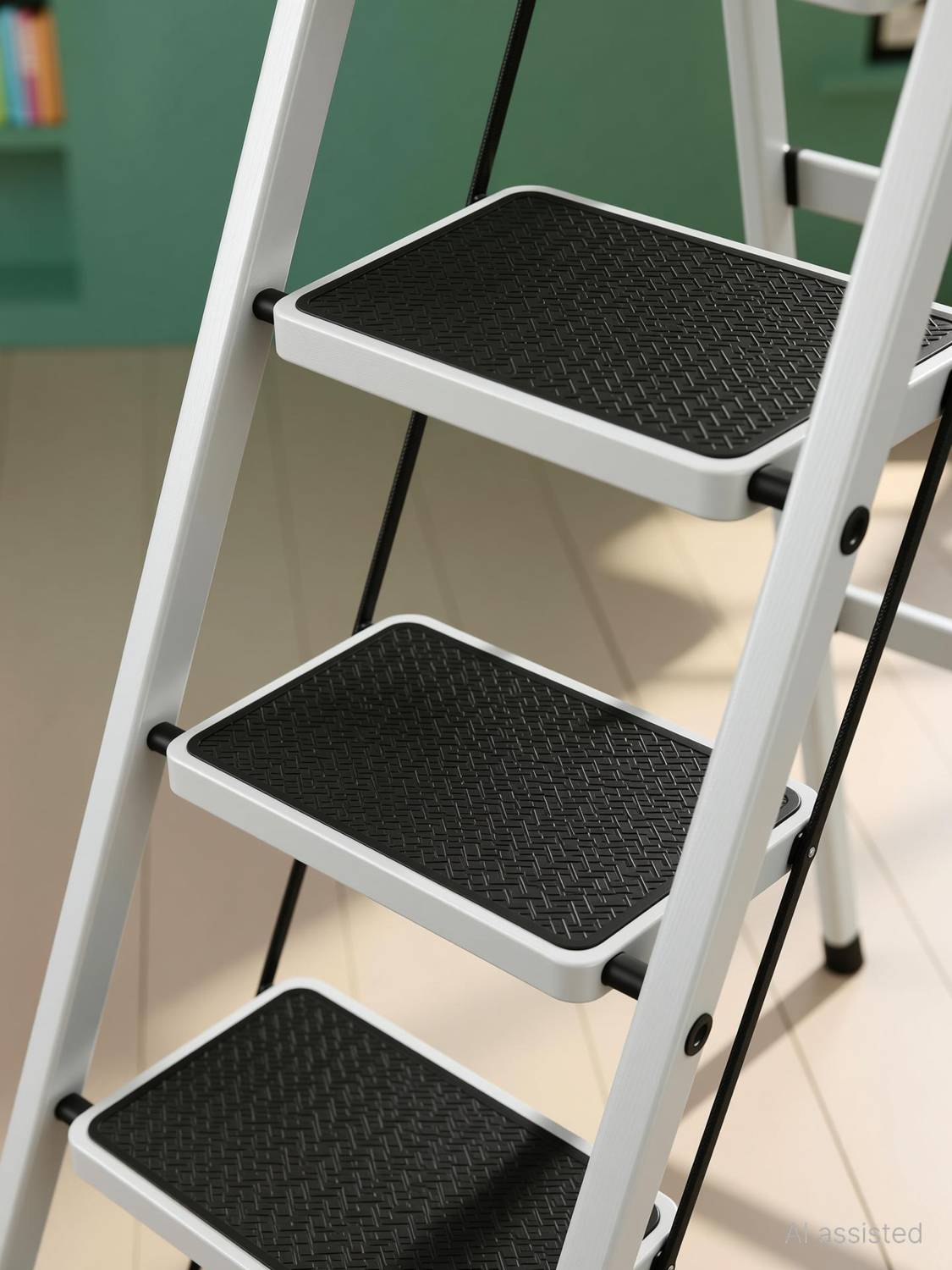 Plantex Anti-Skid Strong Foldable Wide 7 Step Ladder/Ladder for