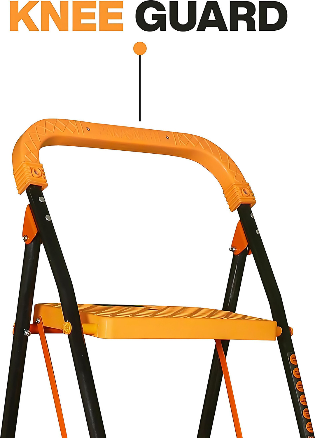 Image of PARASNATH 4 Step Kohinoor ladder anti-skid Folding ladder made in india Mild Steel Ladder