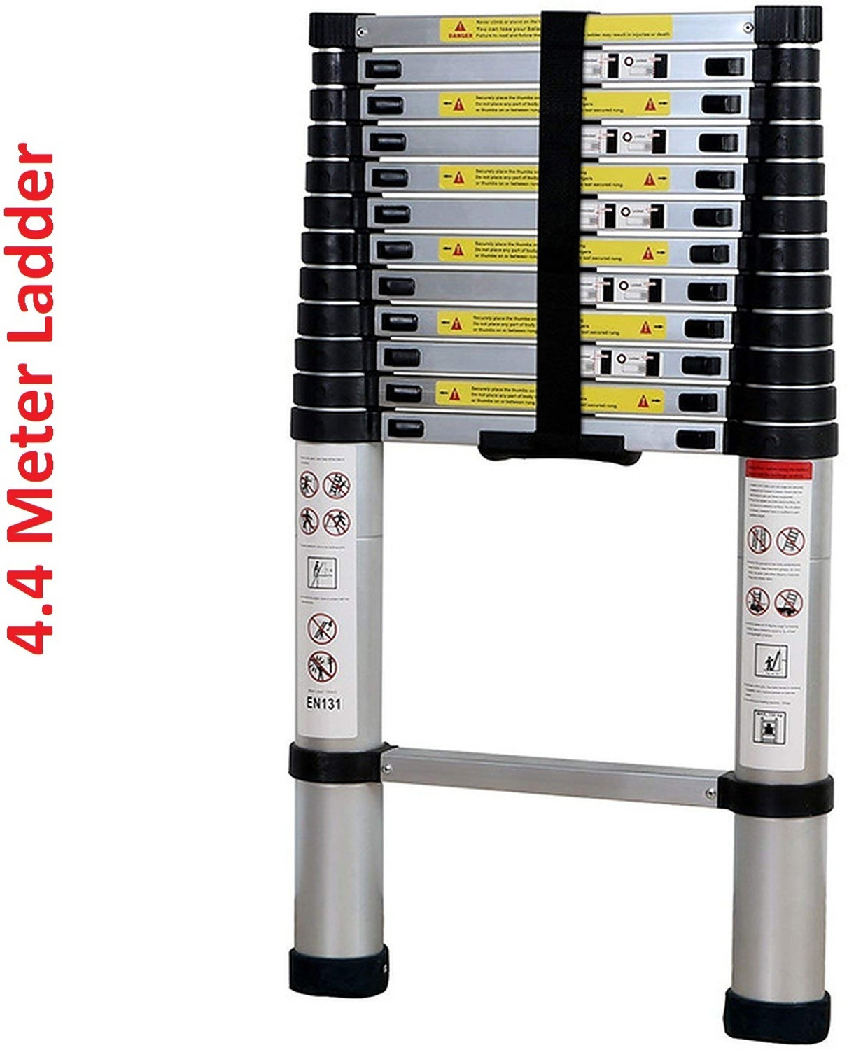 Image of Flipkart SmartBuy 14 Feet Portable Lightweight Compact Ultra Stable 4.1 Meter Telescopic Aluminium Ladder