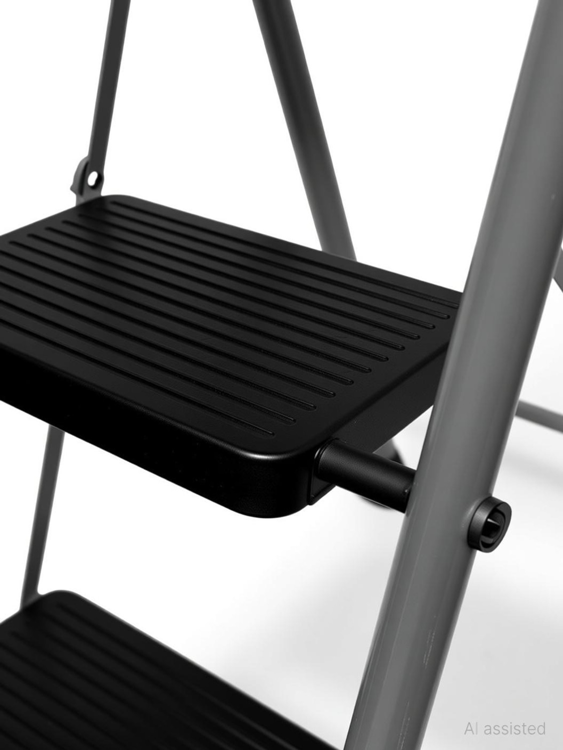 Image of FLIPZON Halo Foldable 4 Step Ladder for Home and Office Use | Alloy Steel | Wide Steps Plastic, Steel Ladder