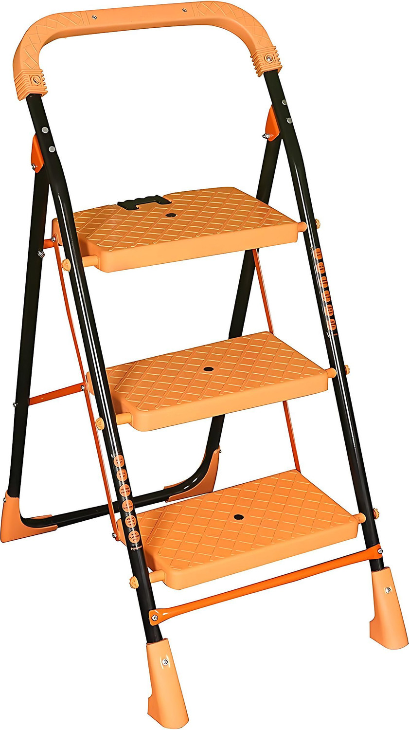 Image of PARASNATH 3 Step Ladder Heavy Duty Folding Ladder with Wide Steps Steel Ladder