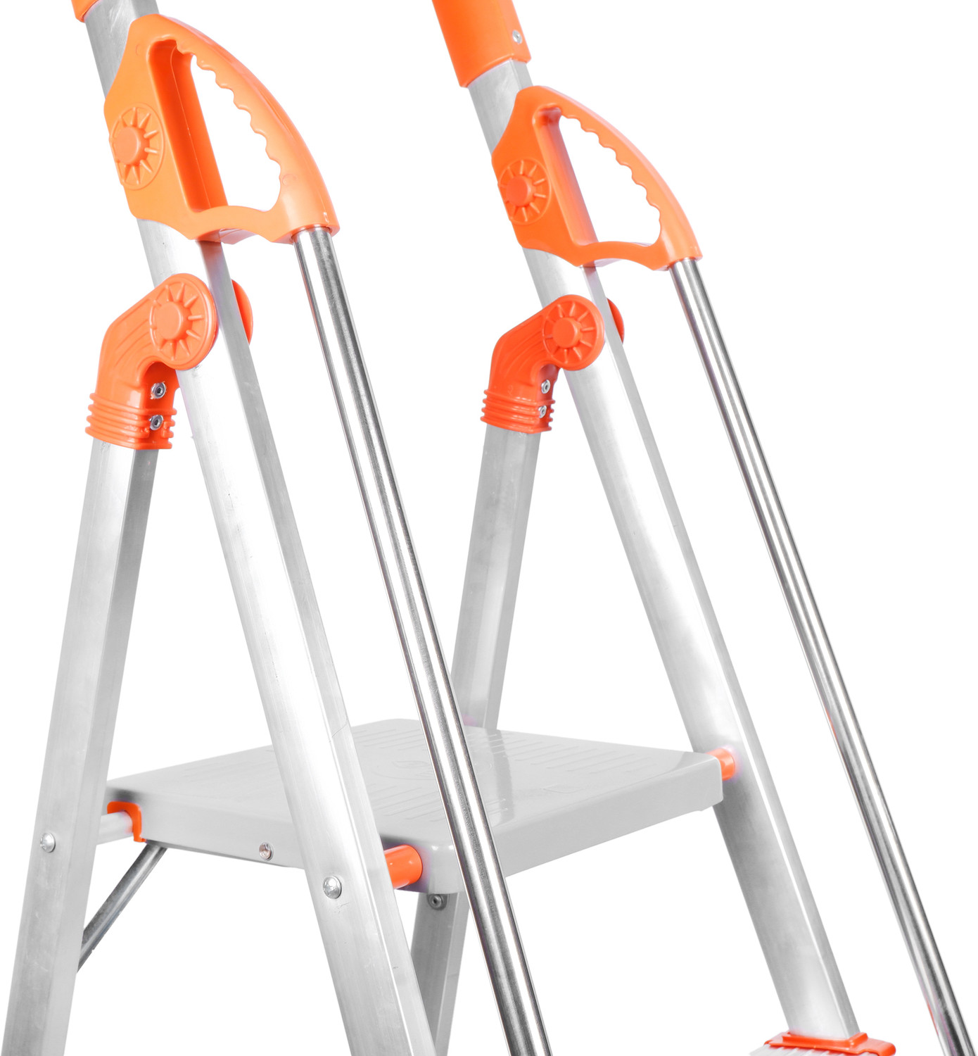 Image of Mizu Exel 7 Steps Ladder For Home With Aluminium Steps & Upto 300 Kgs Load Capacity Steel Ladder