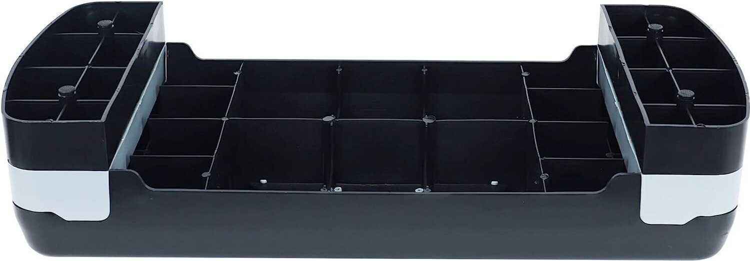 Image of Arising Fitness Stepper Exercise Platform with Risers Stepper Stepper (grey, Black) Stepper