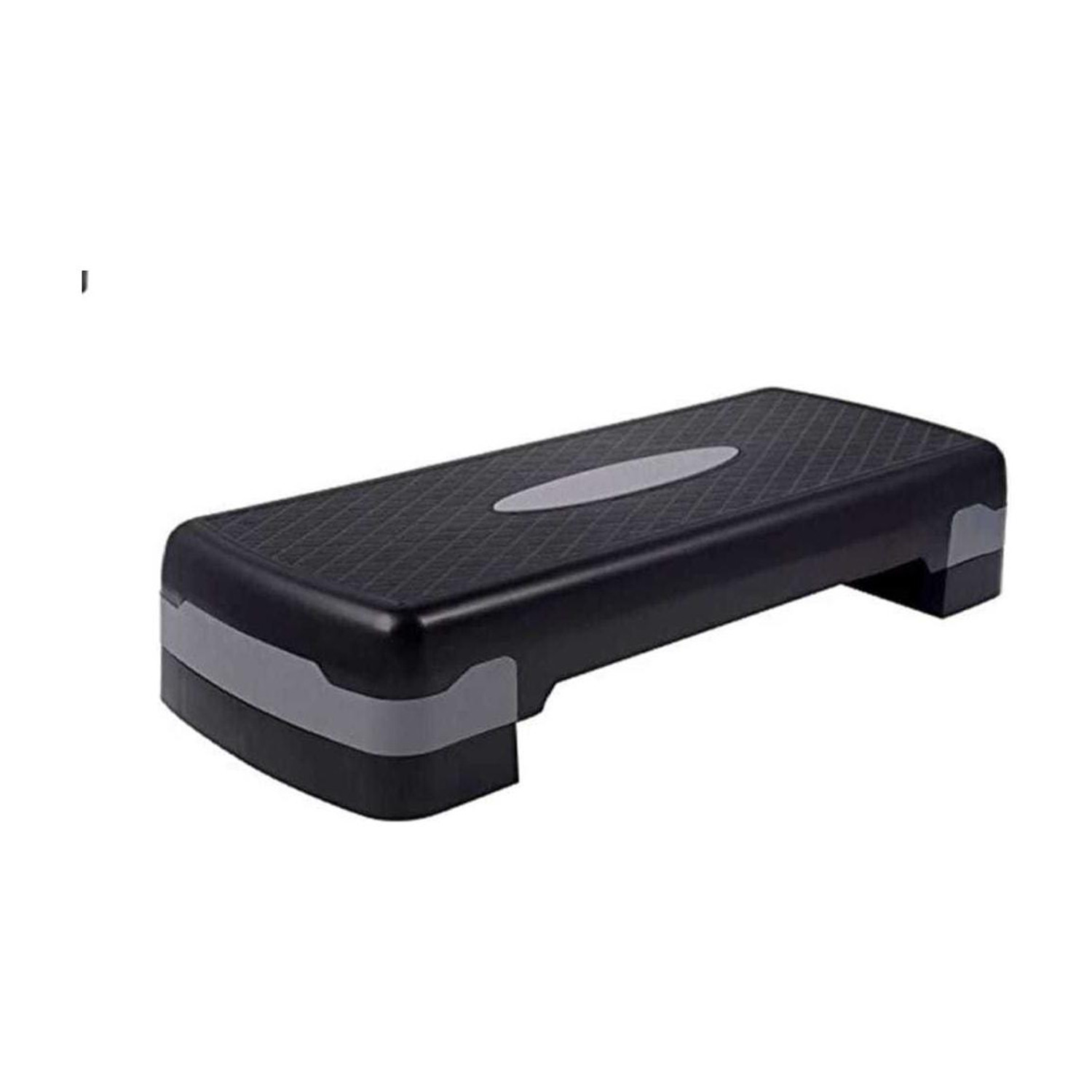 Image of Arising Fitness Stepper Exercise Platform with Risers Stepper Stepper (grey, Black) Stepper