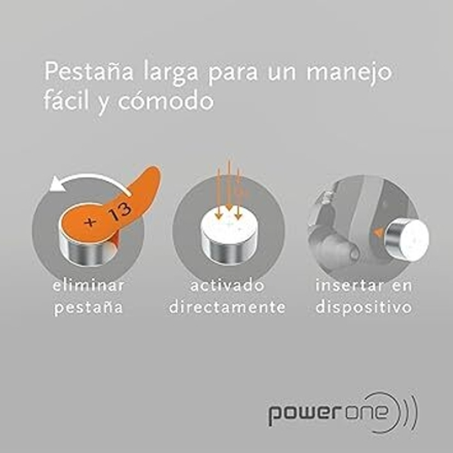 Image of Power one P13 1.45V PR48 Hearing Aid Batteries