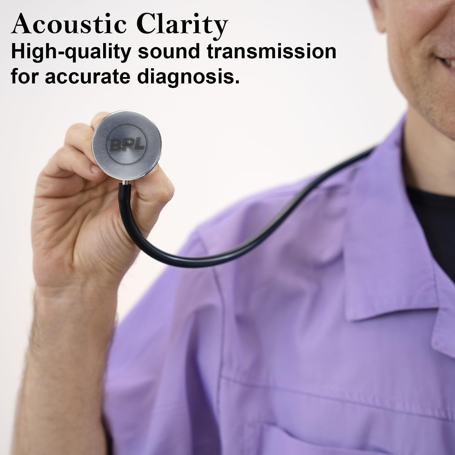 Image of BPL Medical Technologies ST-02 Brass Adult Chest Piece Stethoscope SINGLE SIDED PROVIDES BOTH BELL Stethoscope