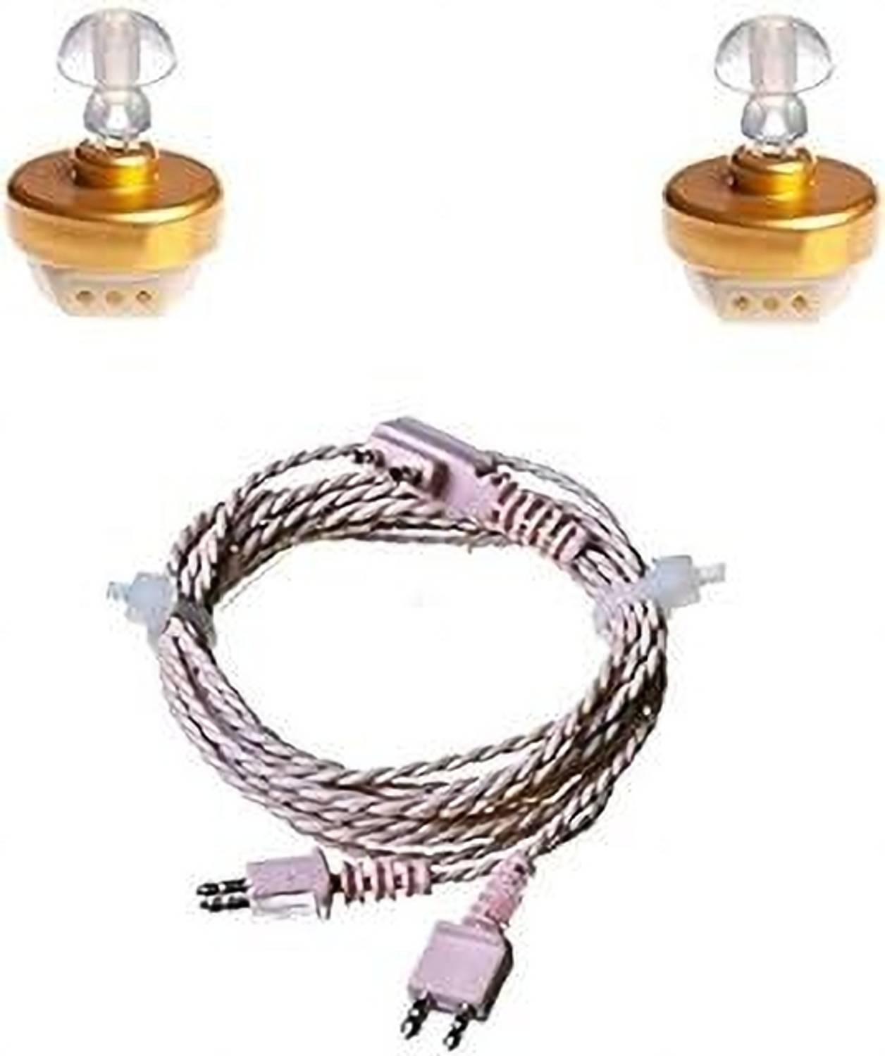Balson 55CM Long Hearing Aid Wire 2 Pin Cable for Both Ear With 2 Speaker and Soft Ear Suitable for All types of Pocket Model Hearing Aid (Pack of- 1 PCS) Stethoscope