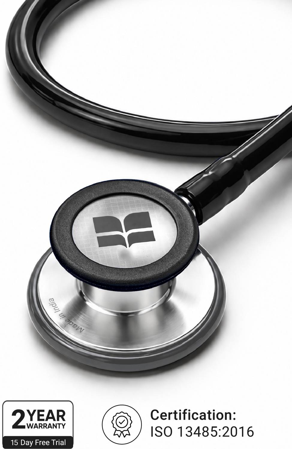 KNYA 6sense Lite Stethoscope Black - Image 4