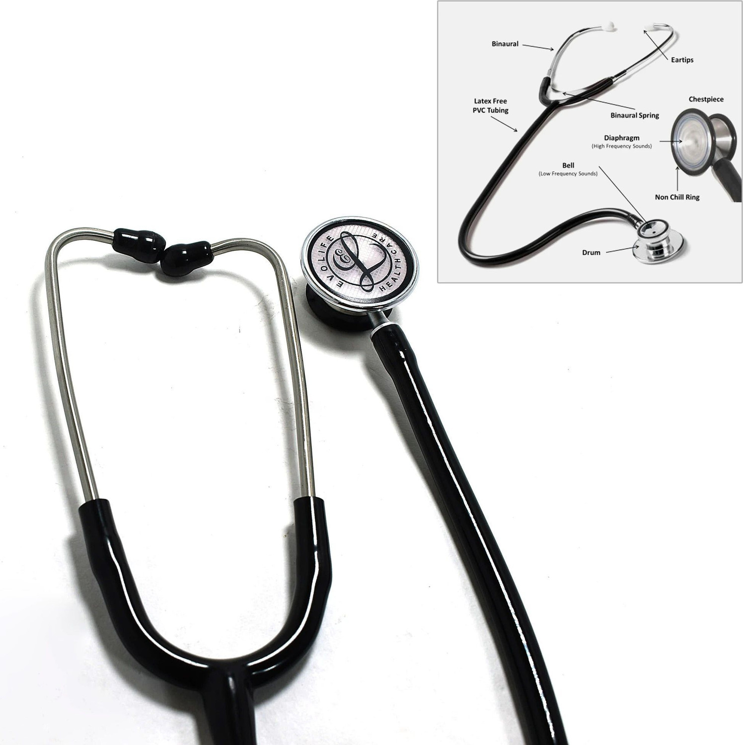 Image of Evolife Cardiofonic Stethoscope manual Stethoscope