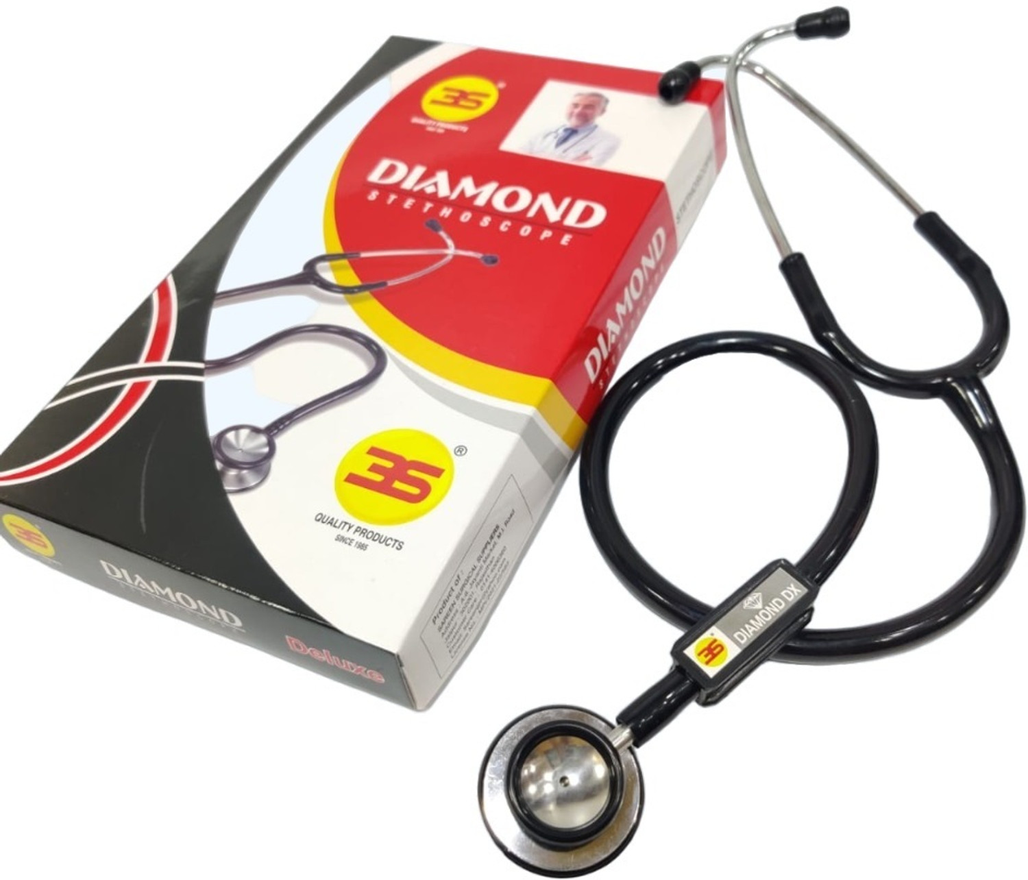 Image of DIAMOND Regular Mercurial 112 with 3S Deluxe Black stethoscope Regular Bp Monitor