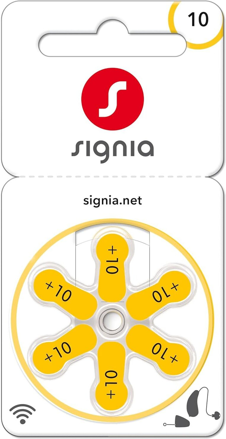 Image of Balson P-10 Signia Hearing Aid Battery Pack of 10 Strip, Cell-no-10 (60 Pcs Battery) Stethoscope