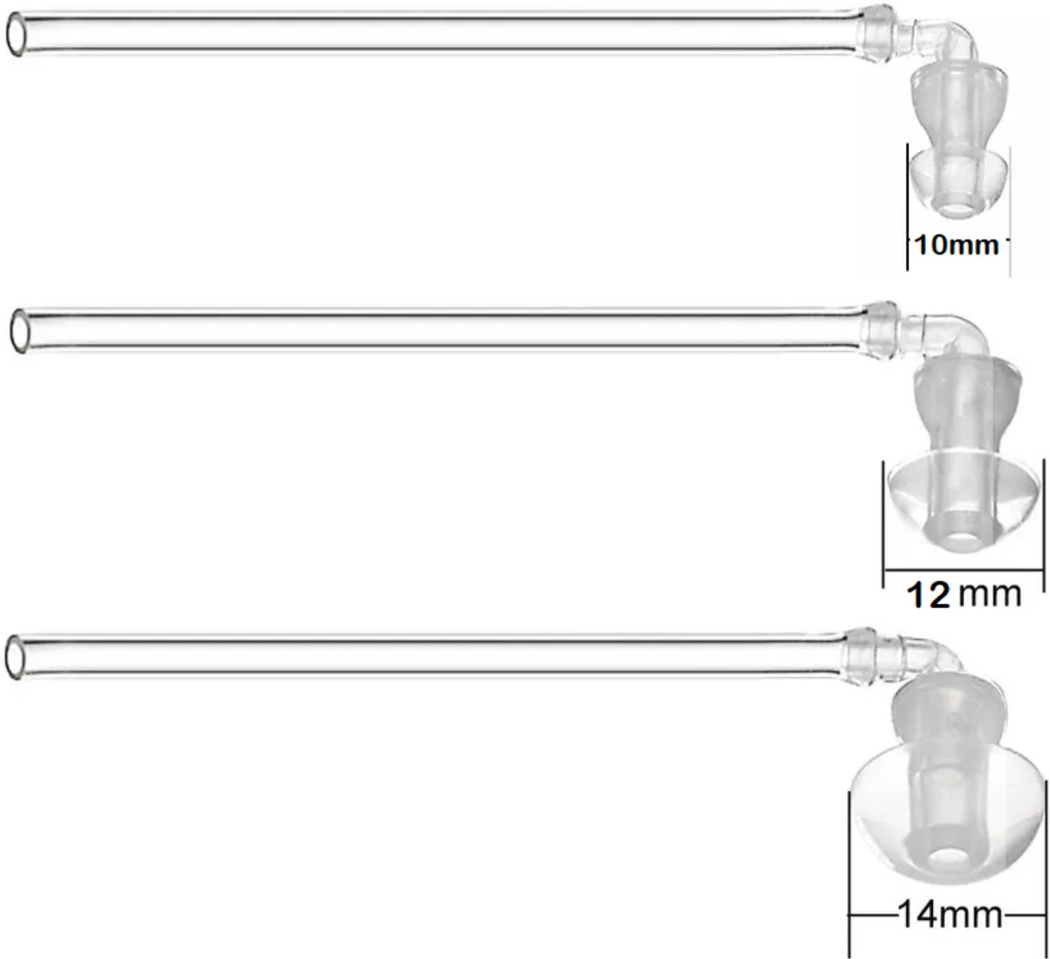 Balson Ear Plug Bent Tubes For Hearing Aid | Resound Bte Hearing Aids Eartips Domes (Large-3 Pcs) Stethoscope