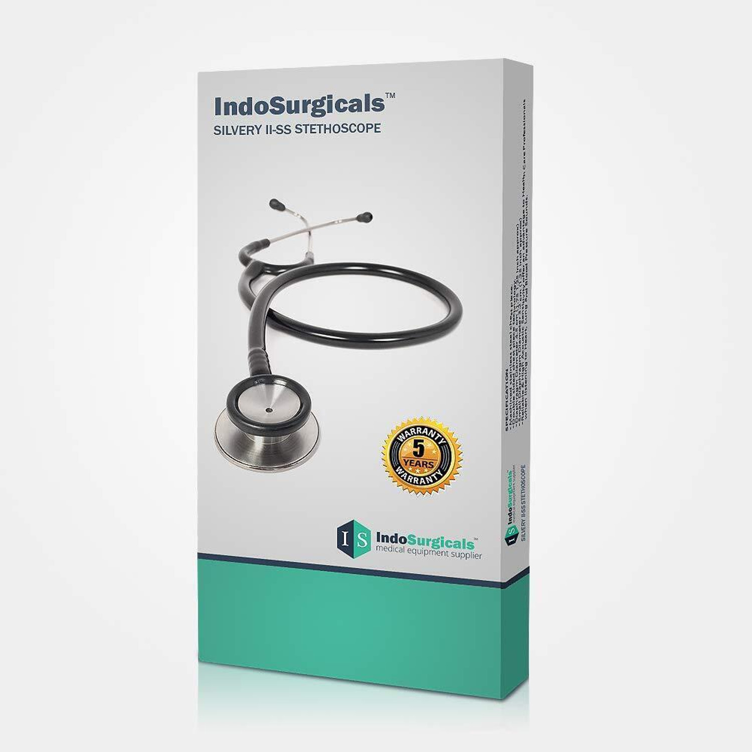 Image of IS IndoSurgicals Silvery II-SS Acoustic Stethoscope