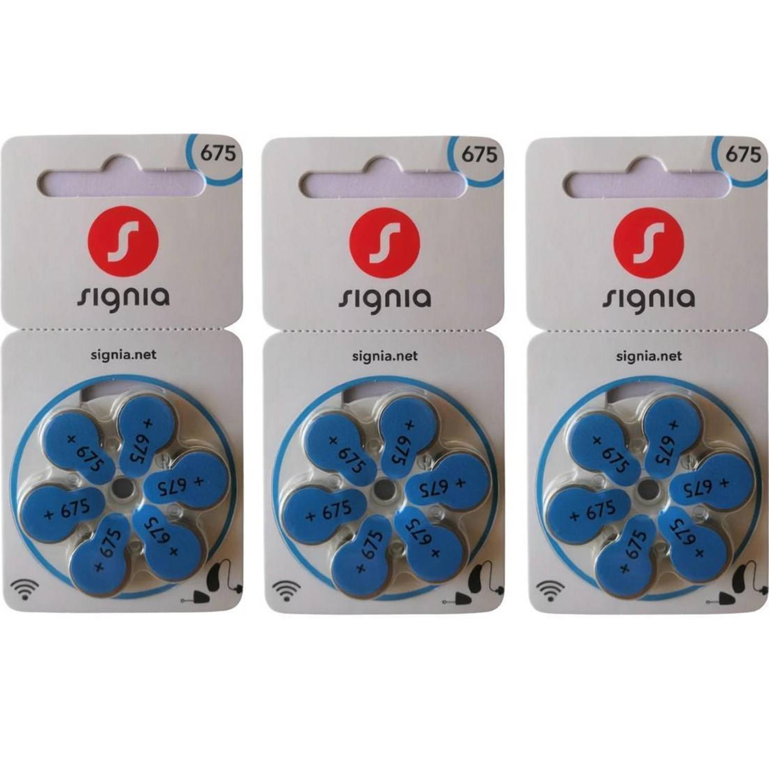 Balson P-675 Signia Hearing Aid Battery Pack of 3 Strip, Cell-no-675 (18 Pcs Battery) Stethoscope