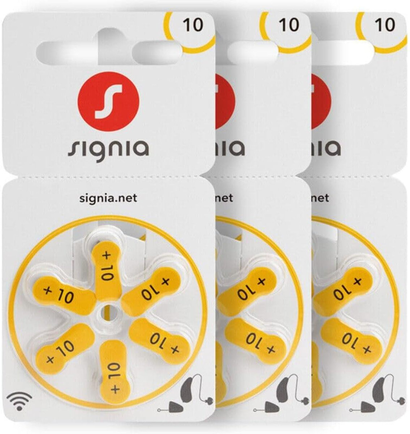 Image of Balson P-10 Signia Hearing Aid Battery Pack of 10 Strip, Cell-no-10 (60 Pcs Battery) Stethoscope