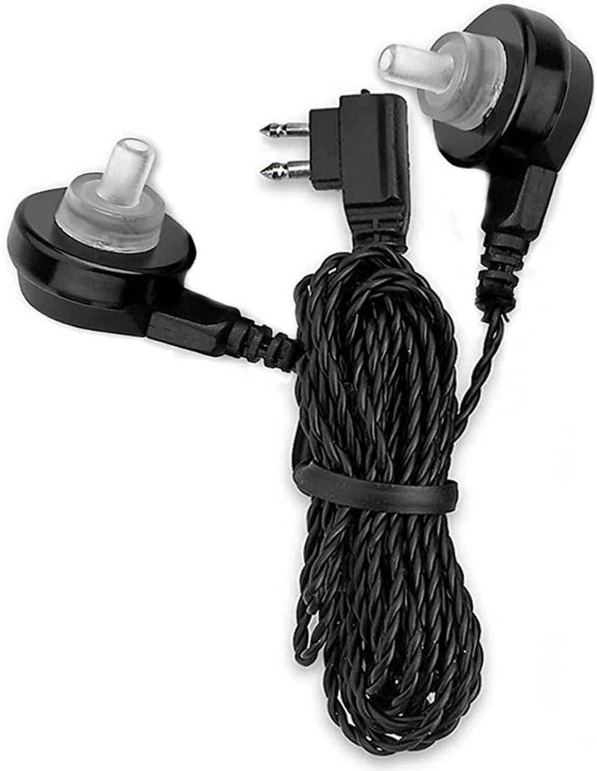 Balson 55CM Long Hearing Aid Wire 2 Pin Cable for Both Ear With 2 Speaker /Soft Ear Buds Suitable for All types of Pocket Model Hearing (Pack of -1 PCS) Stethoscope