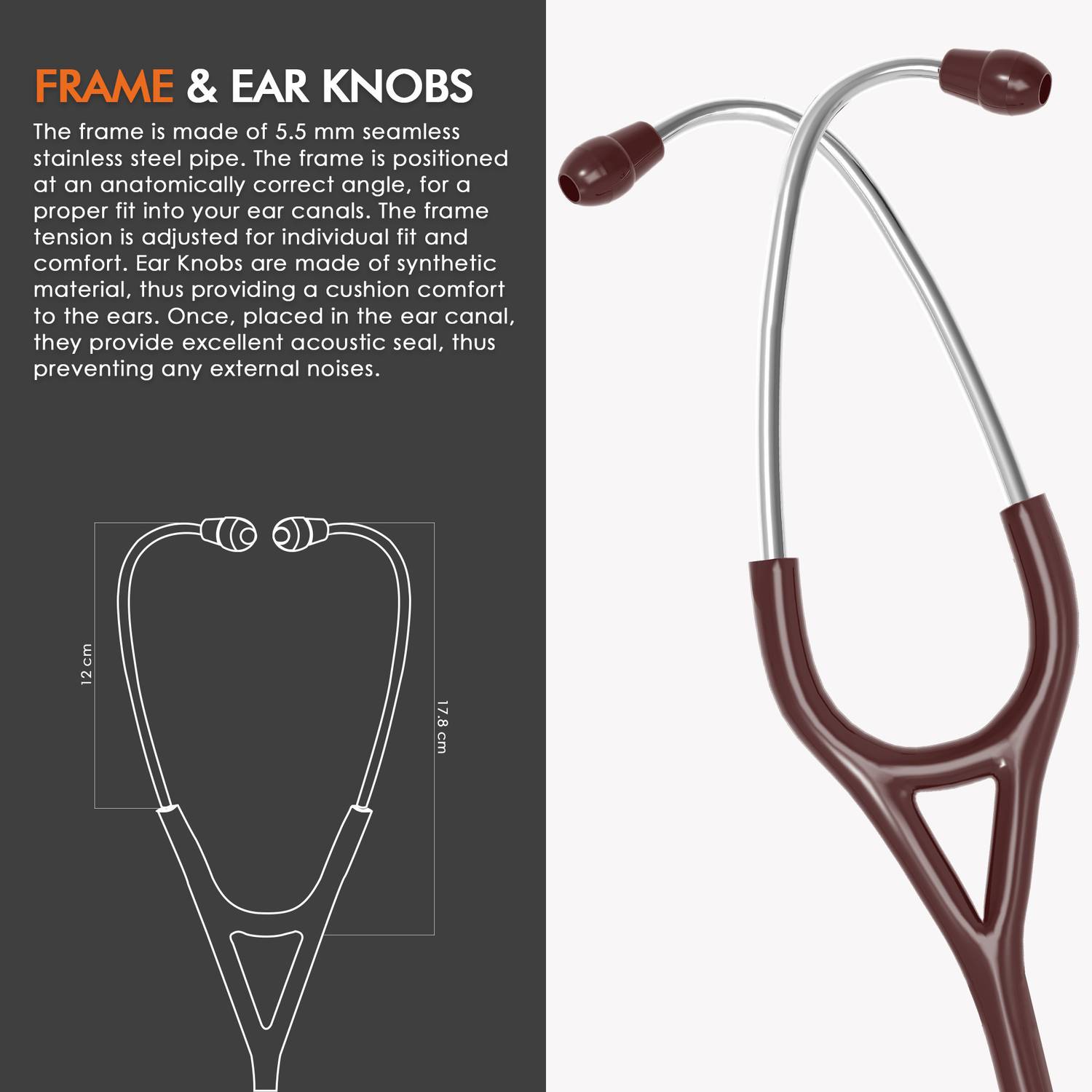 ELKO EL-250 DEXA III TI Titanium Dual Head Stethoscope - Image 5