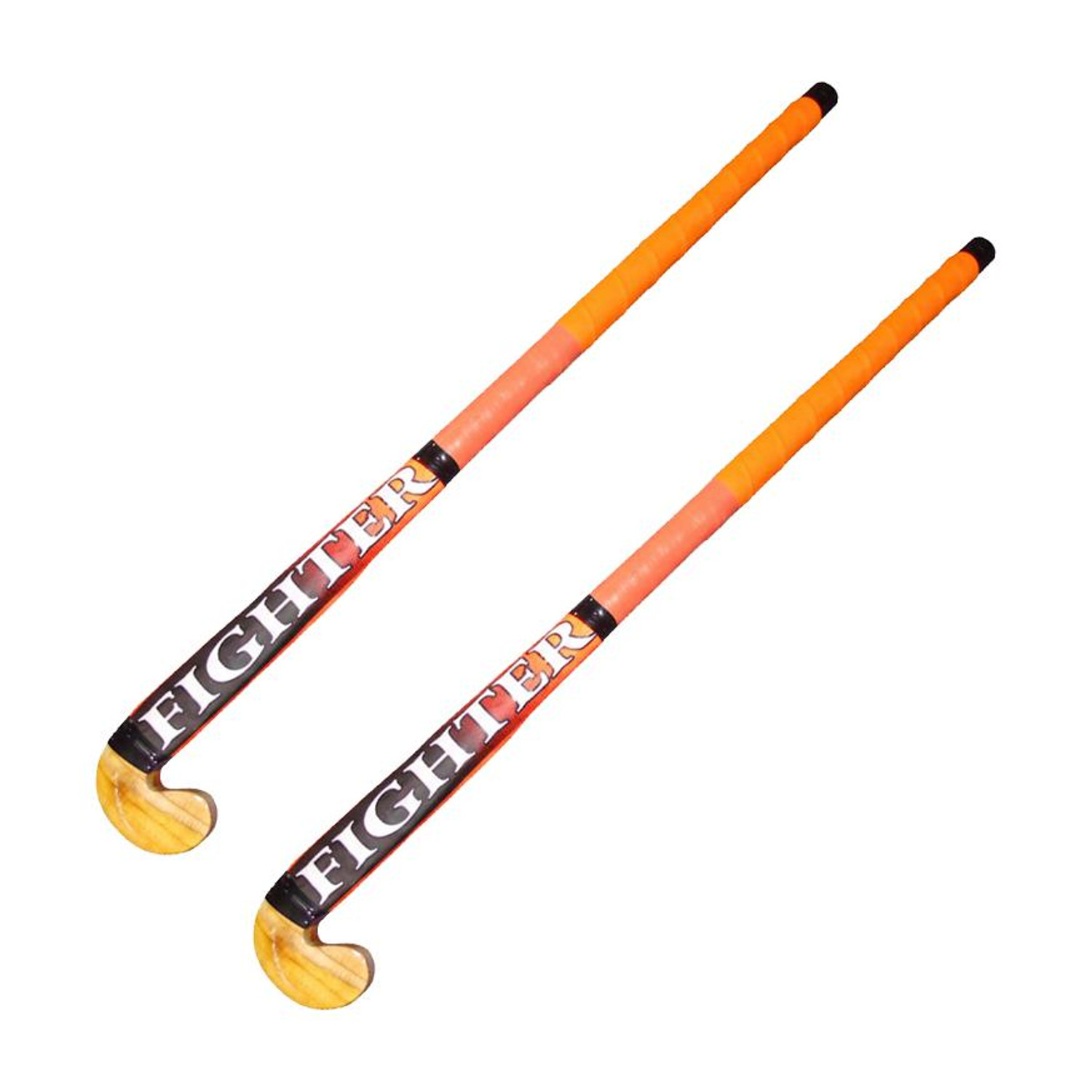 Image of SLANZ Premium Quality Wooden Hockey Pack of 2 Combo Lightweight & Durable for All Ages Hockey Stick - 36 inch