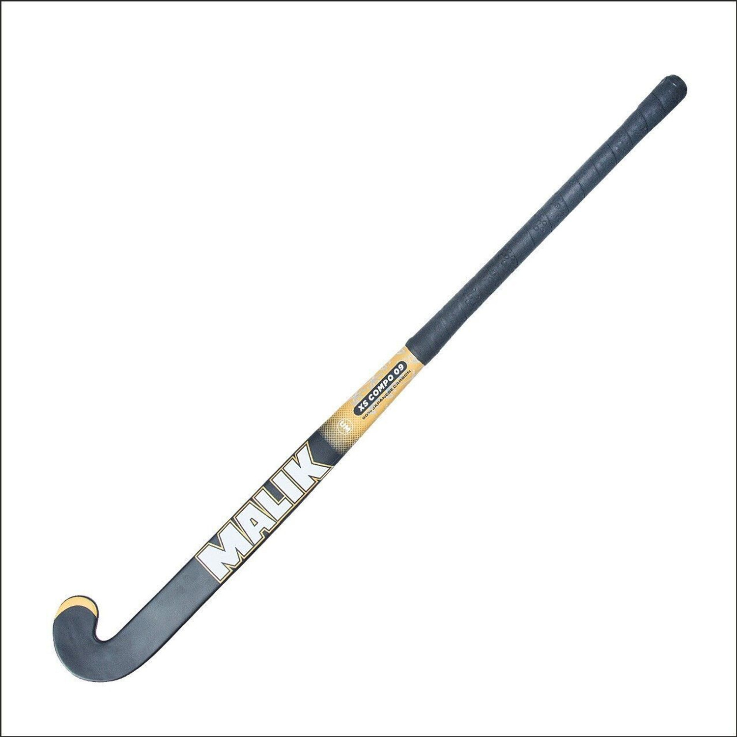 Image of MALIK XS COMPO 09 NEW COMPOSITE HOCKEY STICK. Hockey Stick - 96.52 inch (Gold, Black)