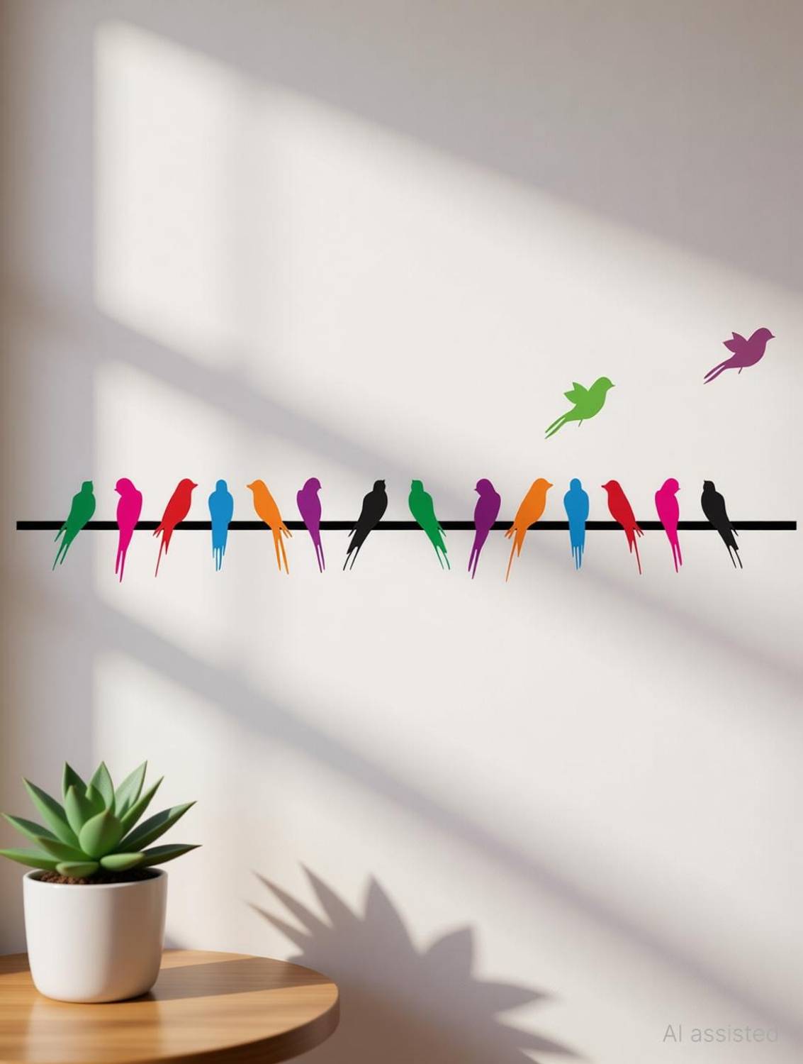Aquire 80 cm New Modern Art & Trendy Wall Stickers for Home Decoration, Living Room, Bedroom Self Adhesive Sticker