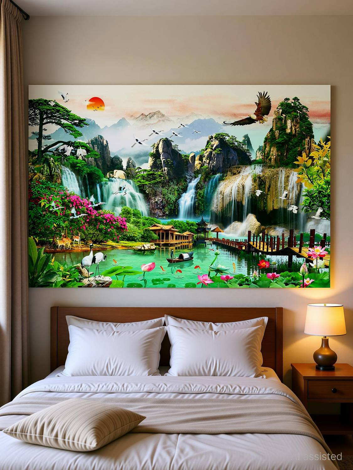 Ashtawalldecor 36 inch Natural Poster For Livingroom Bedroom Home office Wall Decor (Size 24x36 Inch) Self Adhesive Sticker