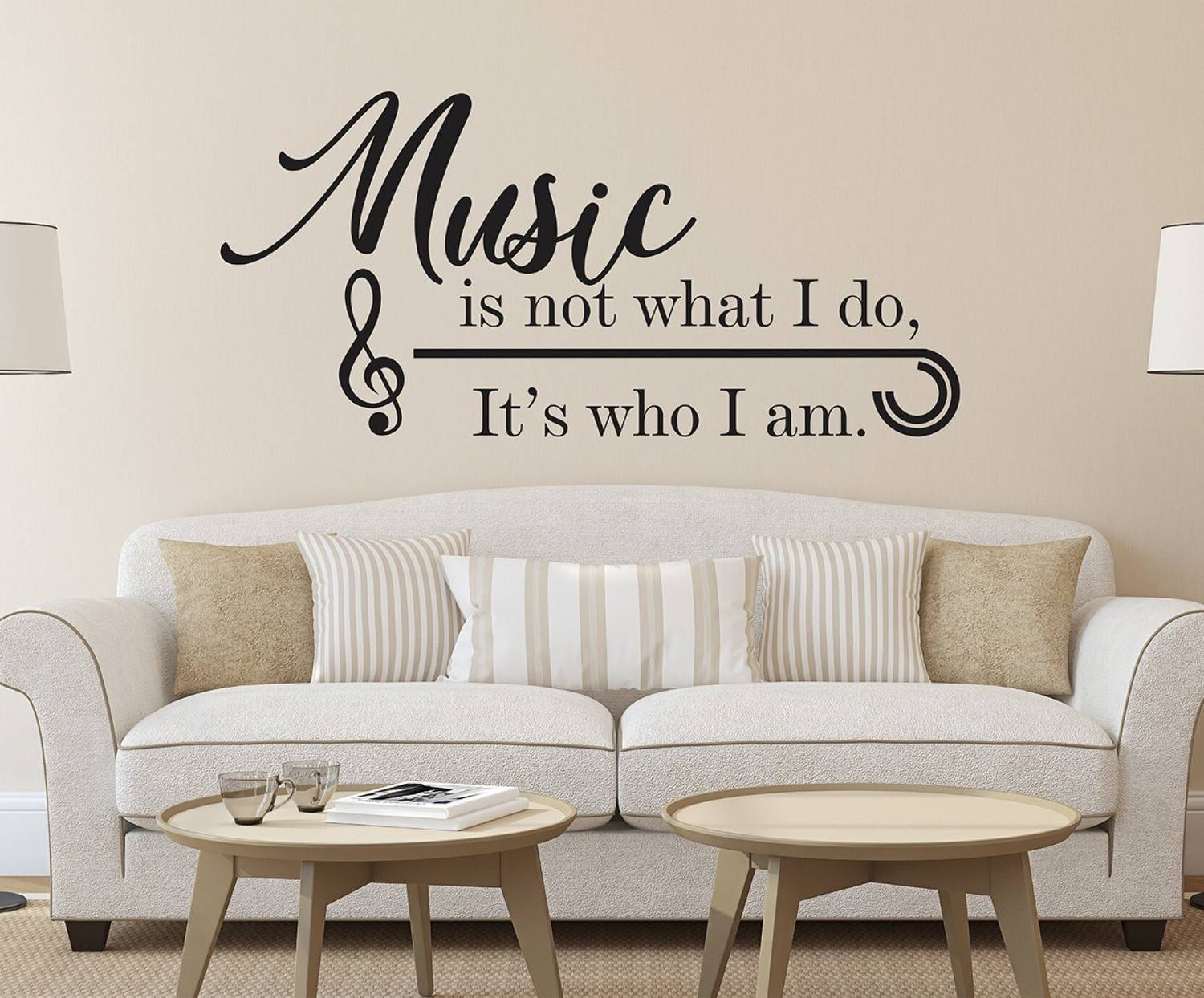 Xskin 120 cm Music Wall , Wall Stickers Home Decor Waterproof Wall Decals Self Adhesive Sticker