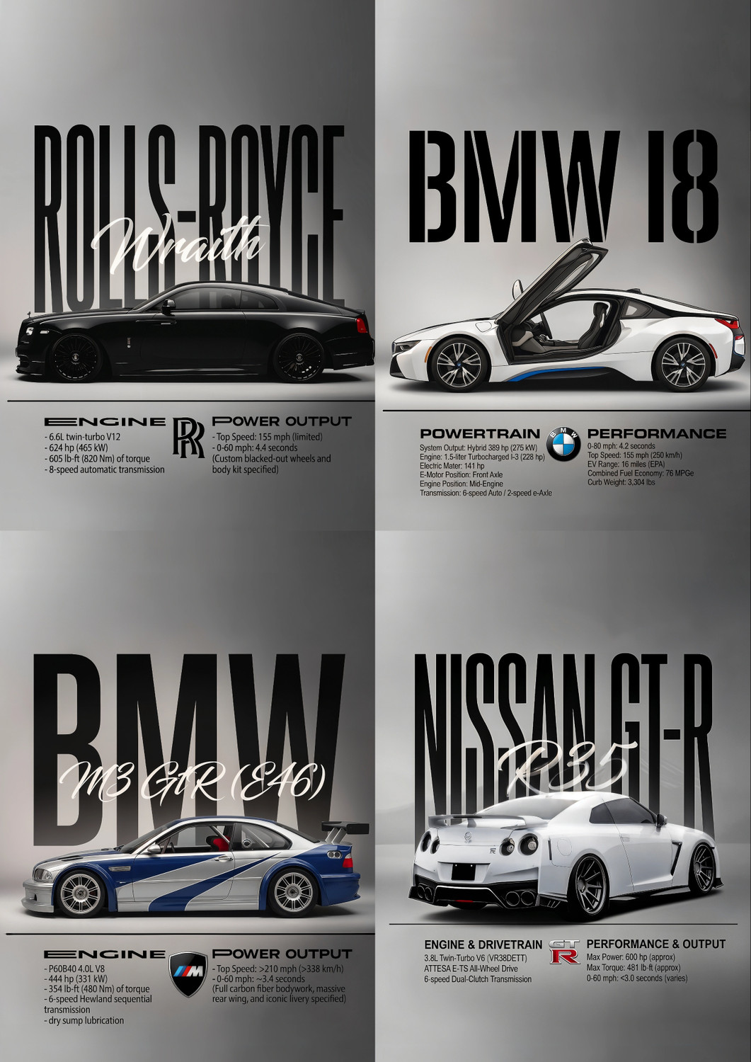 Image of Sports Car, Vintage Car, Supercar & Classic Car Wall Decor Paper Print
