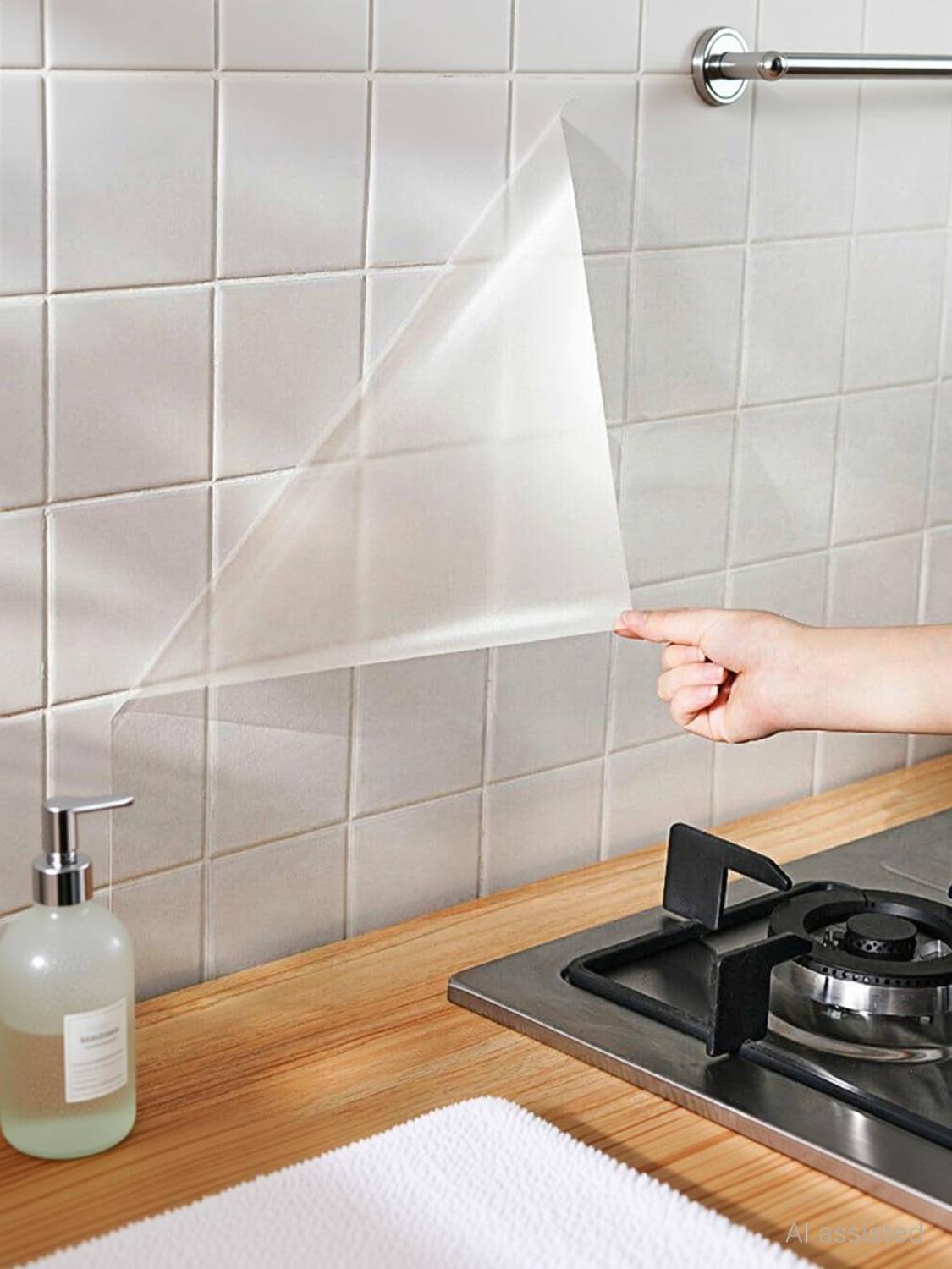 WallDaddy 200 cm Transparent Wall Protector Vinyl Film For Home Wallpaper Sticker For Kitchen Self Adhesive Sticker