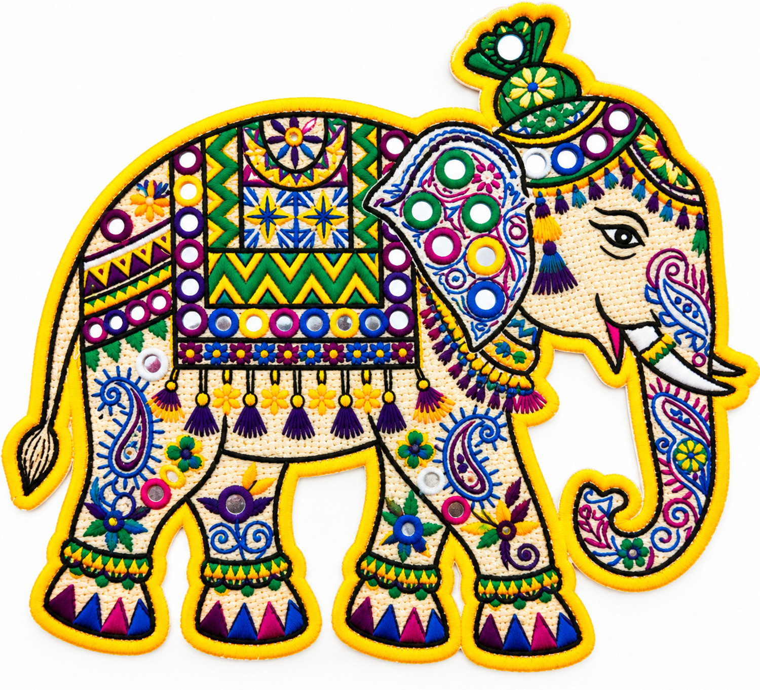 Image of CreativeNdecore 7.8 inch Hathi Mere Sathi DTF Self Adhesive Sticker