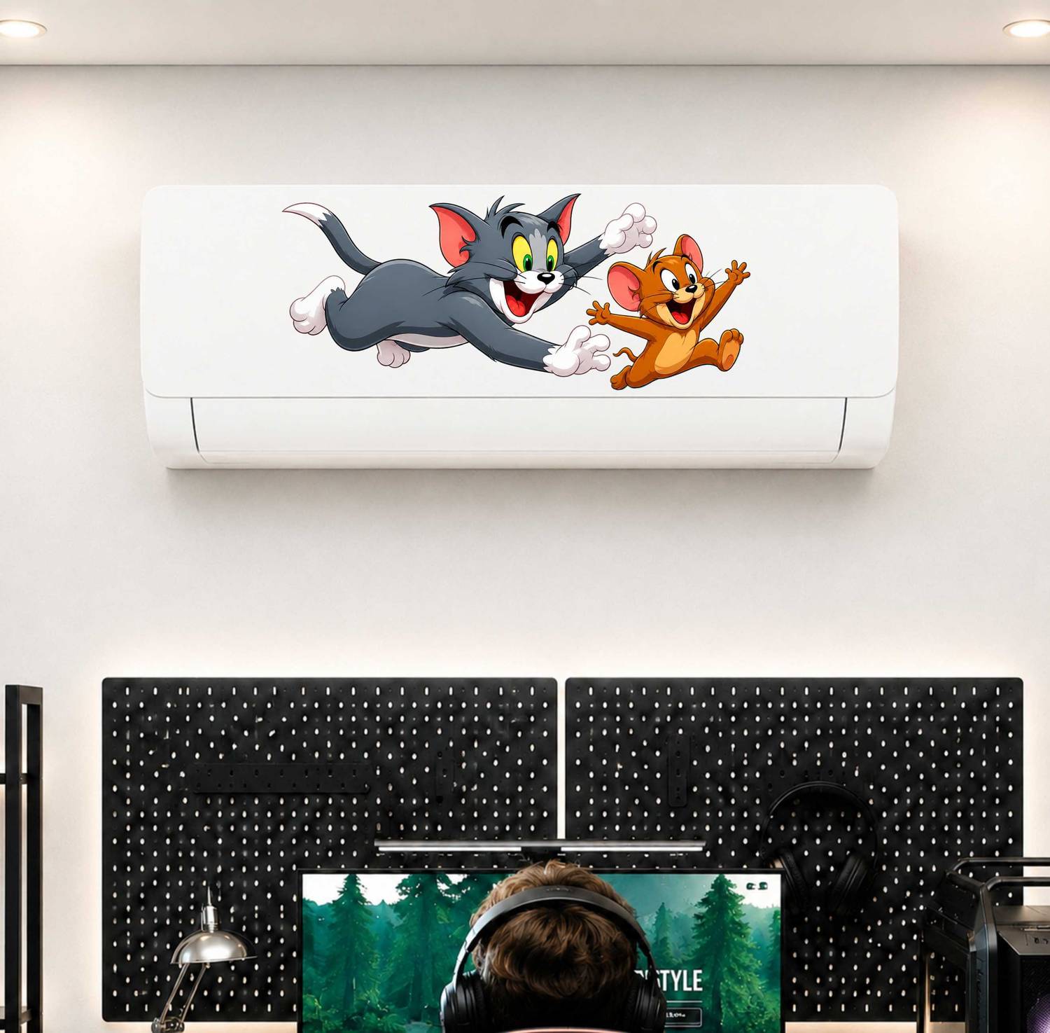 Azan 24 inch Tom and Jerry AC Sticker - Image 2