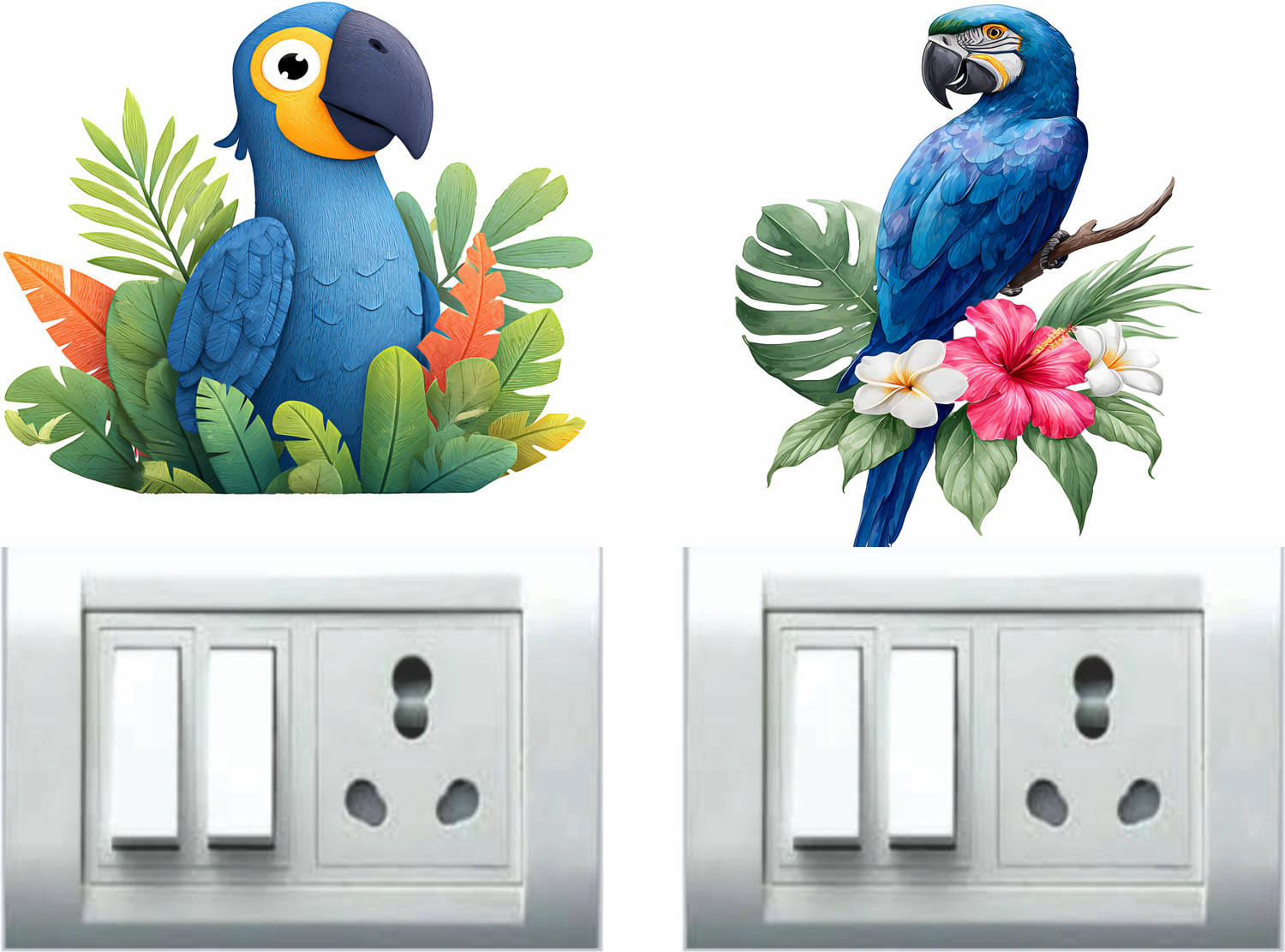 Image of Raimo hub 15 cm BIRDS STICKER FOR WALL AND SWITCH BOARD DECOR Self Adhesive Sticker
