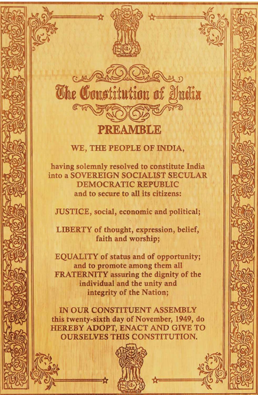 What Is Preamble Of India