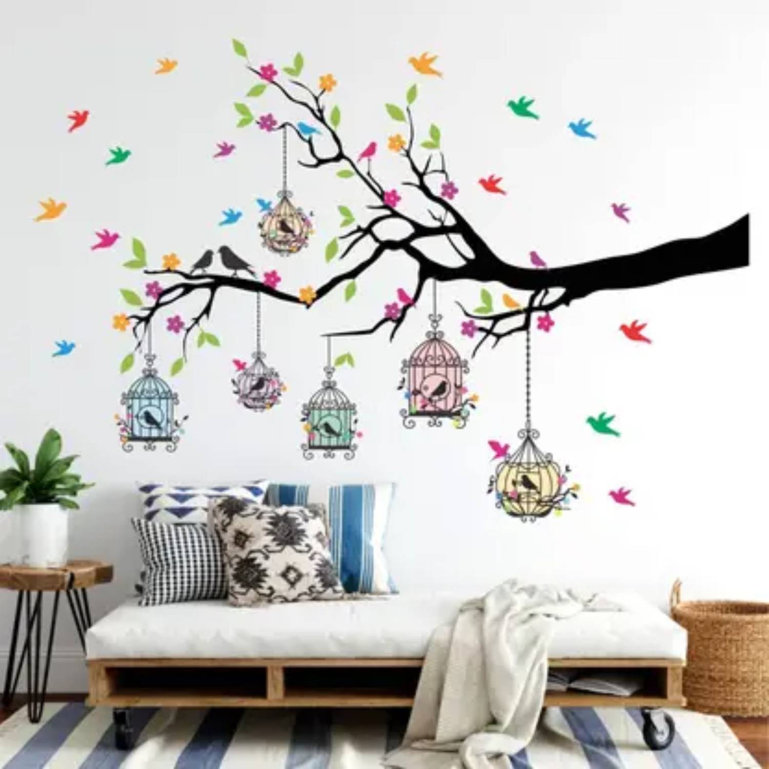 Ajay craft Waterproof SelfAdhesive Wall Tree Branch Decoration Sticker