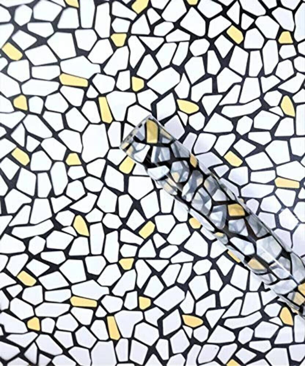 A1 Decor 1463.04 cm Window Film Glass Sticker-Pebble Stone-12x48 Inch Self Adhesive Sticker