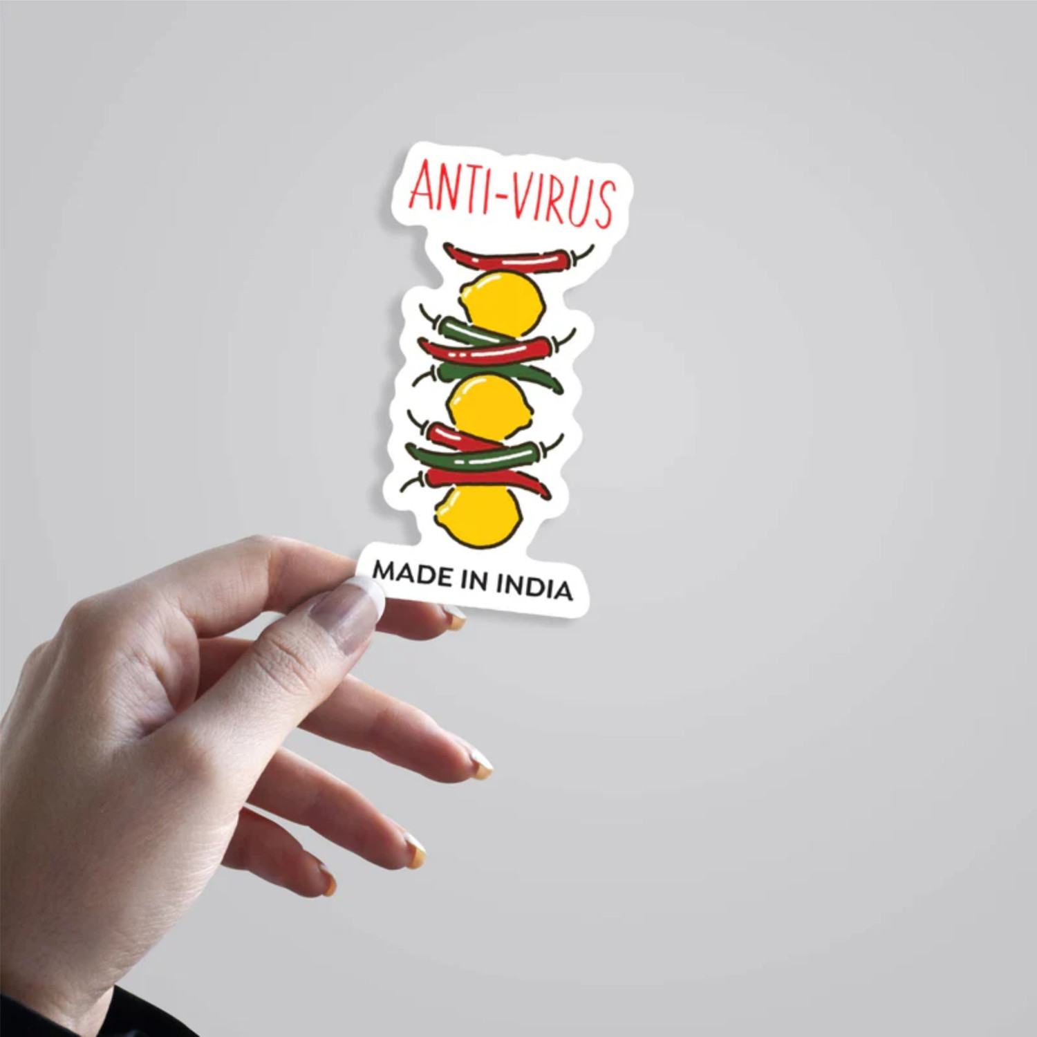 Image of ESTLIO 6 inch Anti Virus Graphic Logo Sticker Pack Removable Sticker