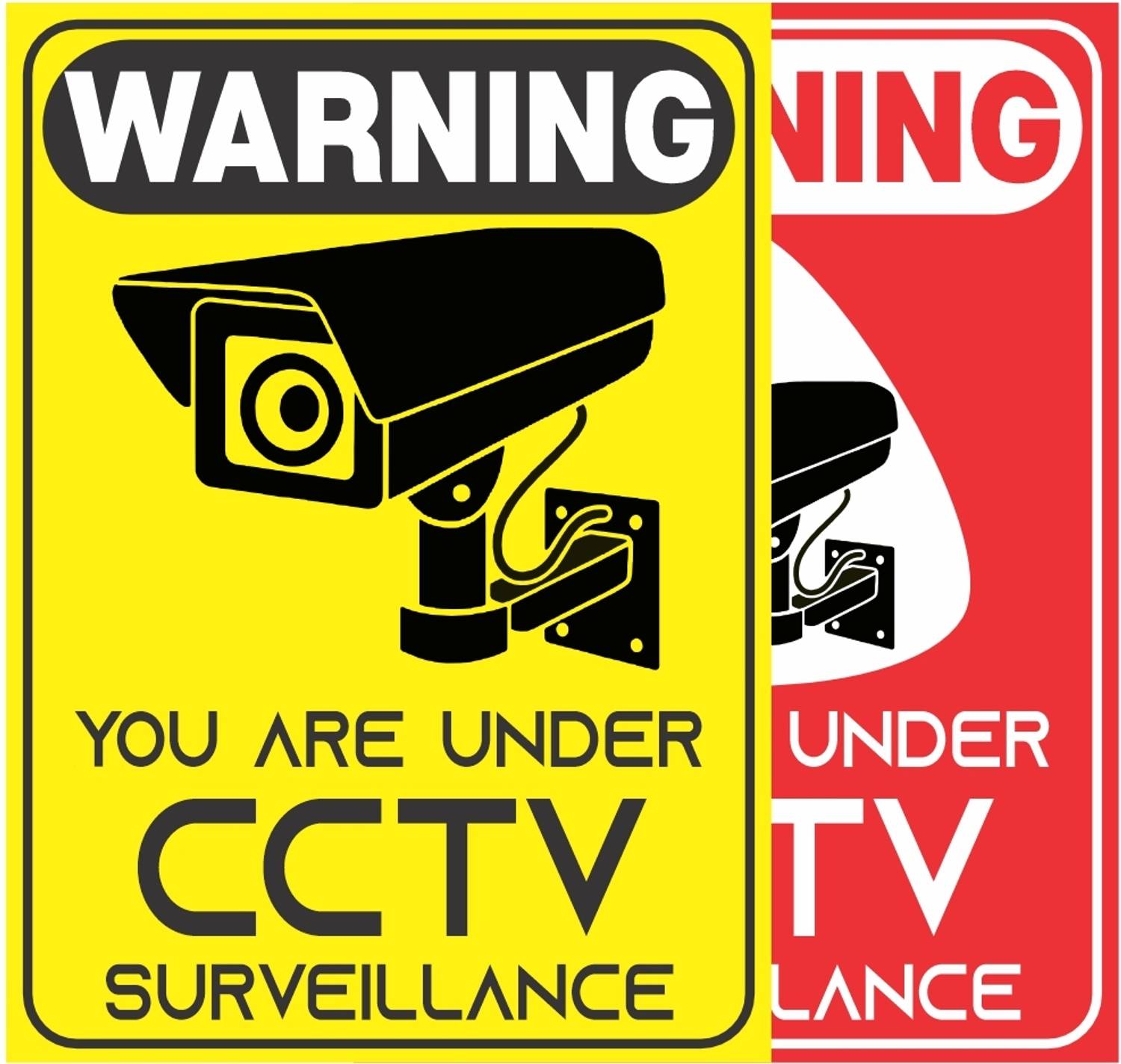 AKPrint 13 inch x 9.5 inch CCTV Surveillance Sticker Paper WATER PROOF Self Adhesive Sticker