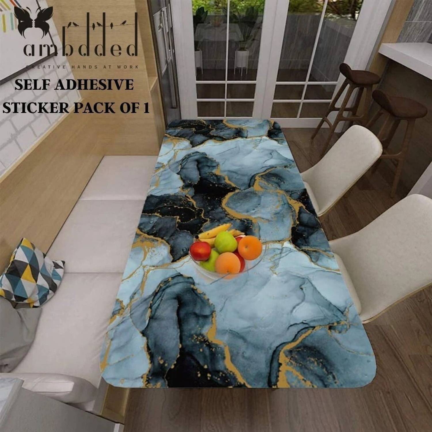 AMBDDED 200 cm AMB-STICKER-81-PACKOF-1 Self Adhesive Sticker