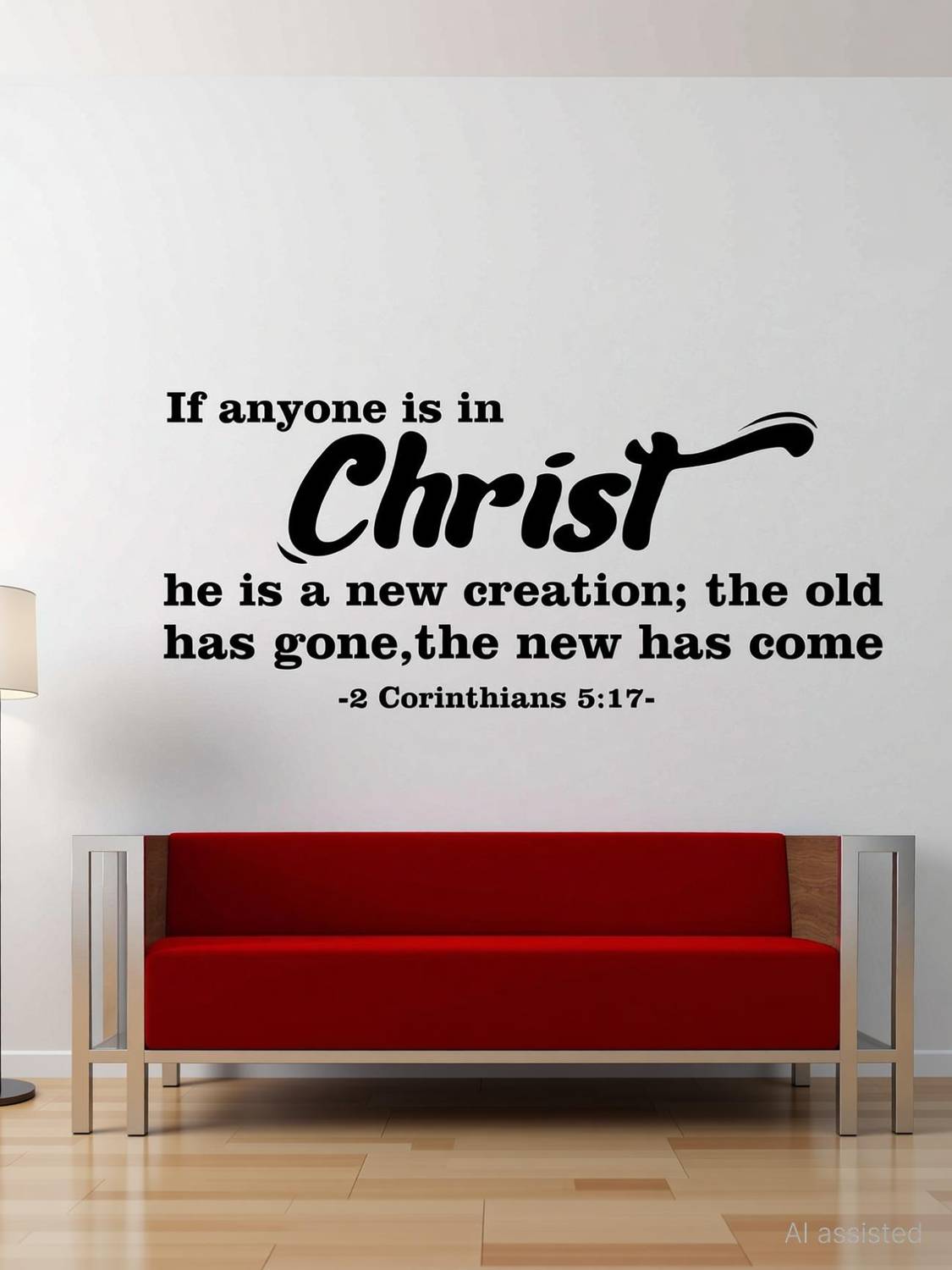 artisticks 72 cm Jesus Christ Hebrews Spritual Wallsticker for Home & Chruch Self Adhesive Sticker