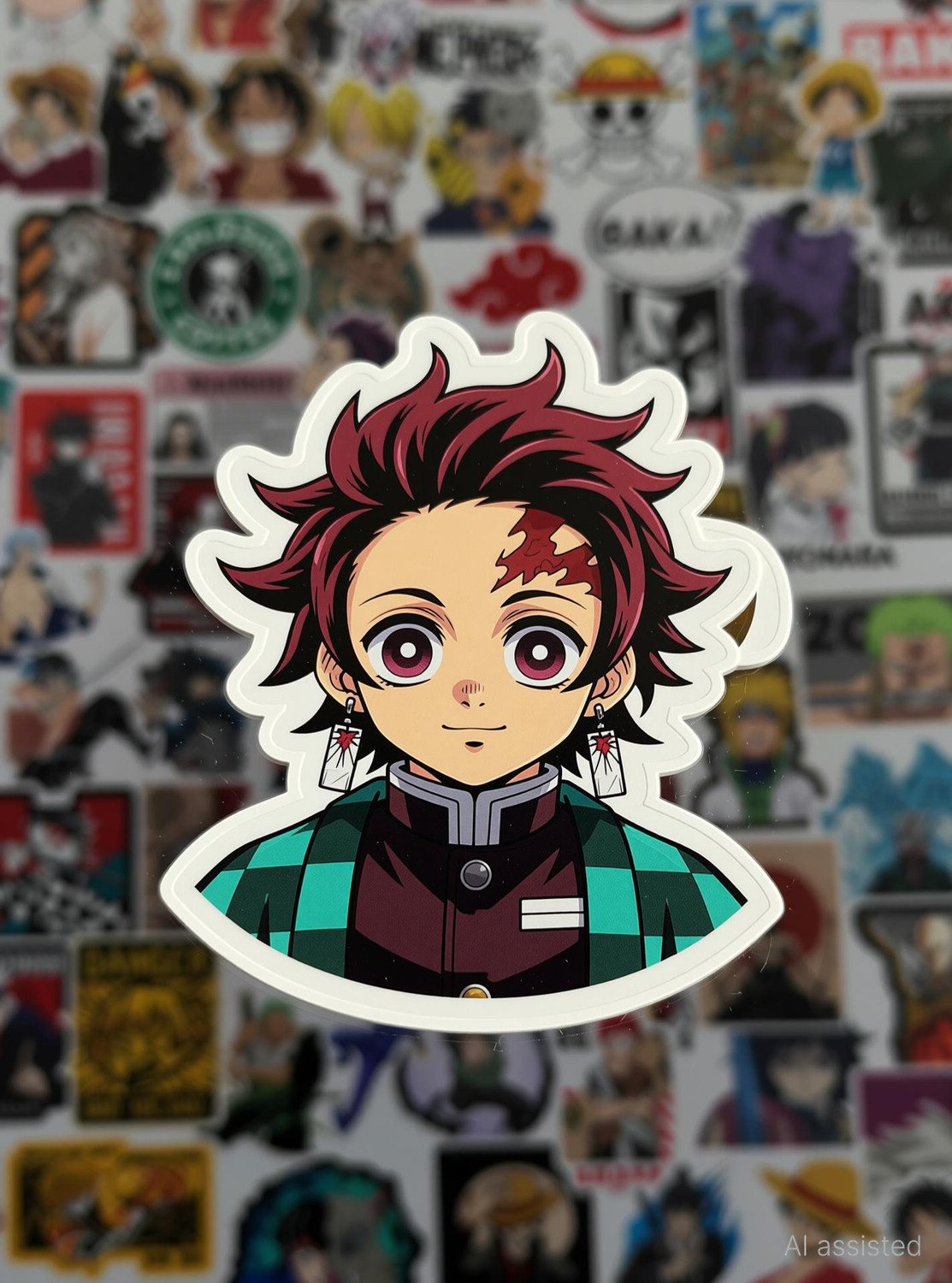 Image of SAMANTA WALA 2 inch Duo mix anime sticker pack of 100 For Phone, laptop, Notebook, etc. Self Adhesive Sticker
