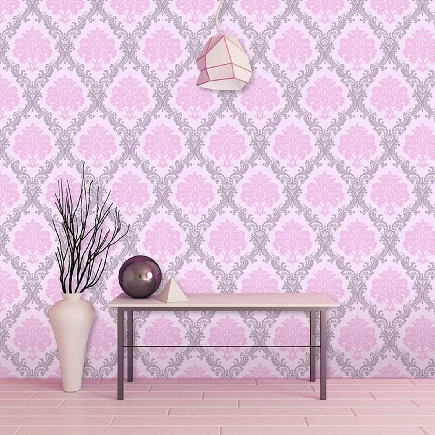 Image of NuWallpaper 250 cm European Pink Wallpaper Peel and Stick,Wallpaper for Walls,Wall Sticker for wall Self Adhesive Sticker