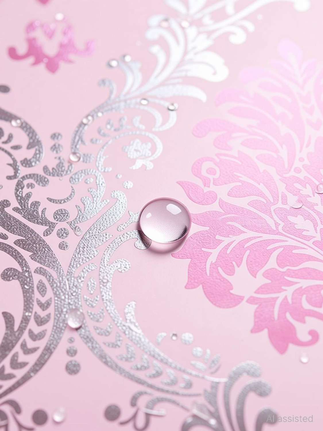 Image of NuWallpaper 250 cm European Pink Wallpaper Peel and Stick,Wallpaper for Walls,Wall Sticker for wall Self Adhesive Sticker