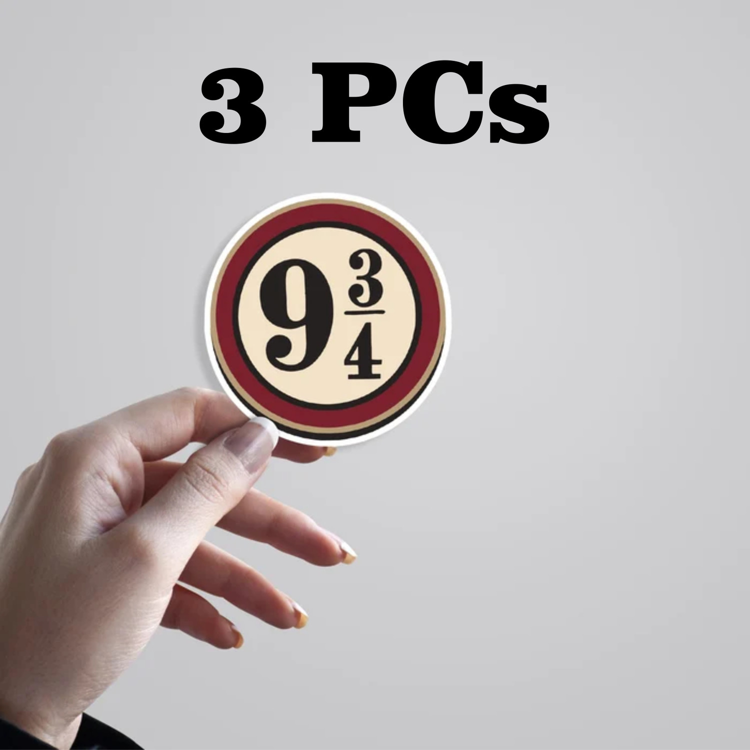 Image of ESTLIO 6 inch 3 Pcs 9 3 /4 Magic Platform Sticker Set for Laptop Helmet Car Bike Notebook Removable Sticker
