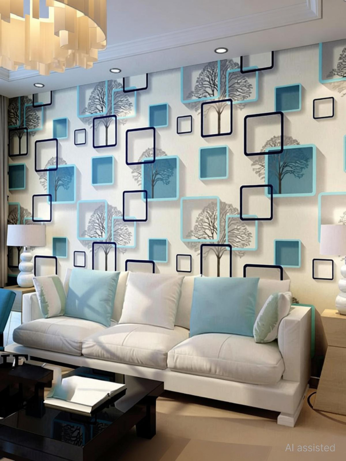 Image of Uratech 1000 cm Waterproof Wall Sticker for Living Room & Bedroom, Kitchen Stickers Self Adhesive Sticker