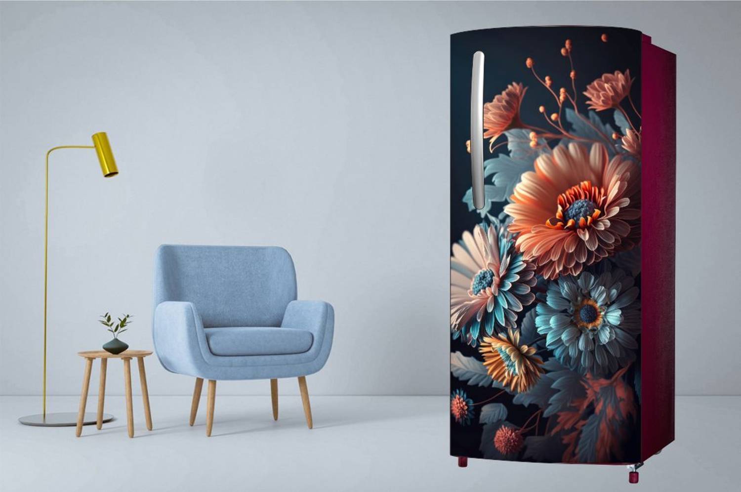 Anita Enterprises 120 cm x 120 cm Waterproof Floral & Botanical Vinyl Wallpaper